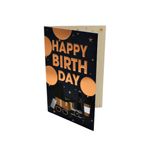 Market - Cadouri - Felicitari - Felicitare Gold Gleaming Birthday - Infinity.ro