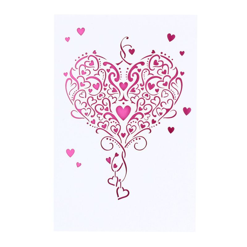 Market - Cadouri - Felicitari - Felicitare Premium Laser Hearts - Infinity.ro