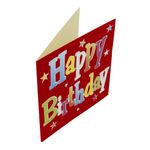 Market - Cadouri - Felicitari - Felicitare Gold Red Birthday - Infinity.ro