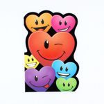 Market - Cadouri - Felicitari - Felicitare Gold Smiling Hearts - Infinity.ro