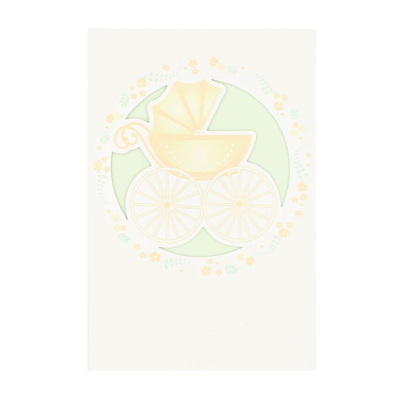 Market - Cadouri - Felicitari - Felicitare Gold Beautiful Baby Stroller - Infinity.ro