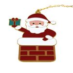 Carti si Birotica/Carti/Accesorii pentru cititori - Decoratiune semn de carte Mos Craciun - Infinity.ro