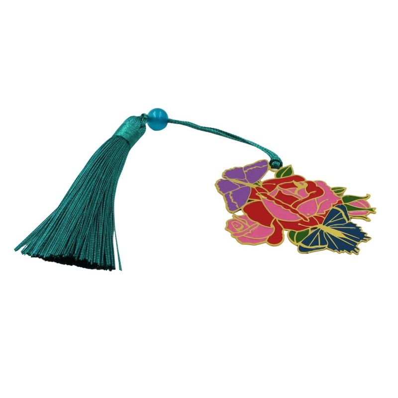 Carti si Birotica - Carti - Accesorii pentru cititori - Decoratiune semn carte trandafir cu fluturi Zen - Infinity.ro
