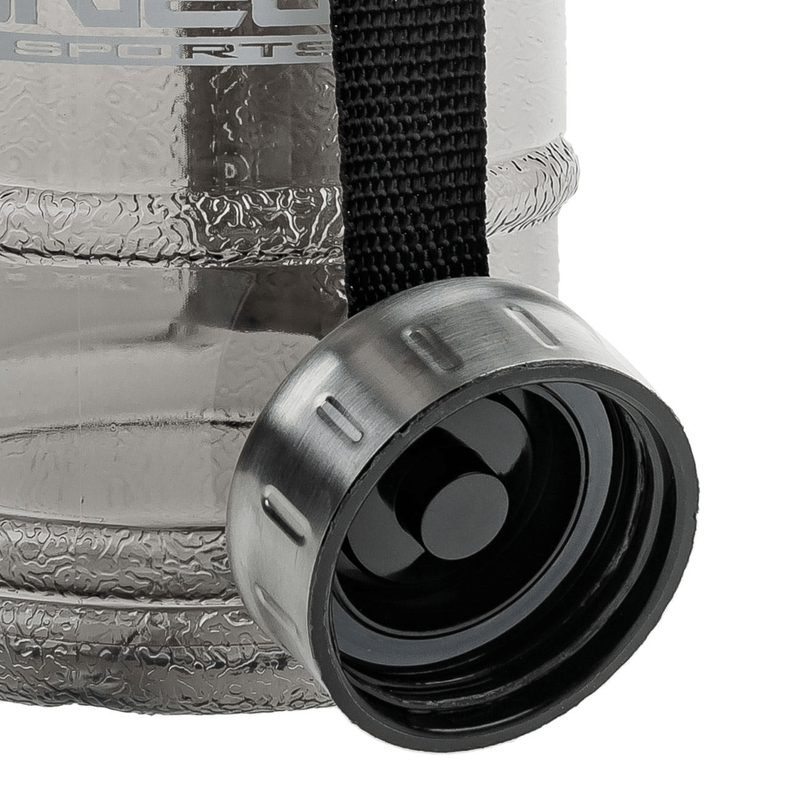 Sport si Outdoor - Echipament Sportiv - Accesorii echipament sportiv - Bidoane si shakere - Sticla Apa Sport din Plastic Negru cu Maner, Capac Metalic, 1L ABYZ - Infinity.ro