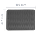 Casa si Gradina - Bucatarie si vesela - Organizare si depozitare bucatarie - Scurgator vase - Scurgator pentru vase mare din silicon rezistent la caldura, negru - Infinity.ro