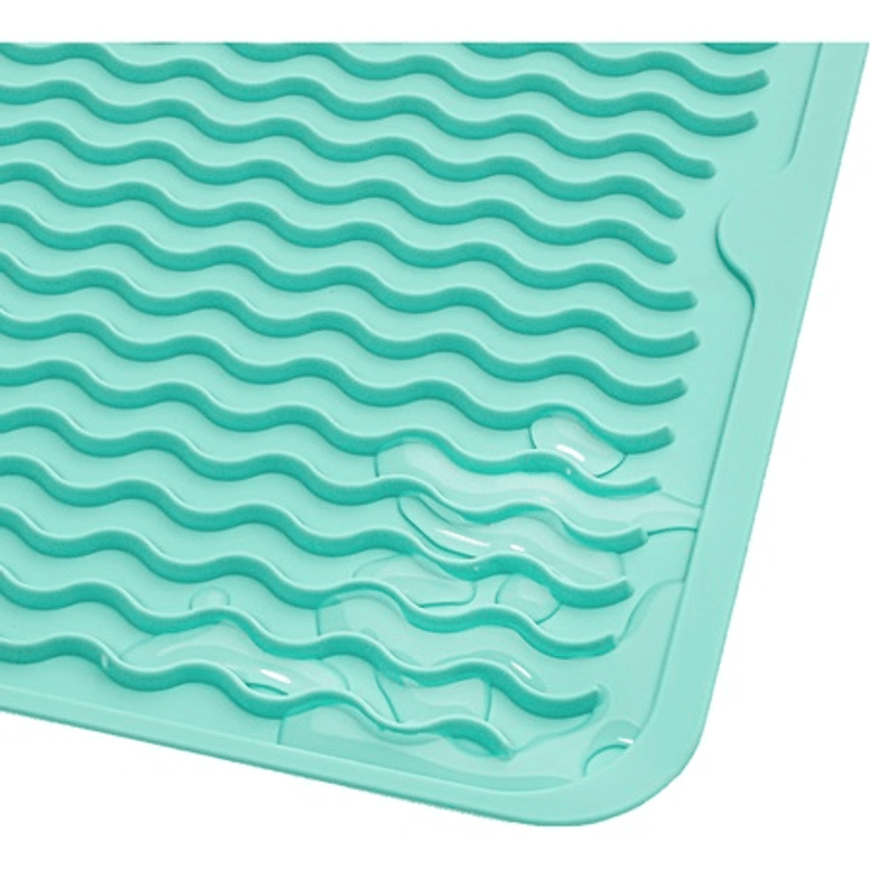 Casa si Gradina - Bucatarie si vesela - Organizare si depozitare bucatarie - Scurgator vase - Scurgator pentru vase mare din silicon rezistent la caldura, verde - Infinity.ro