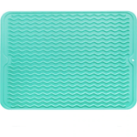 Casa si Gradina - Bucatarie si vesela - Organizare si depozitare bucatarie - Scurgator vase - Scurgator pentru vase mare din silicon rezistent la caldura, verde - Infinity.ro
