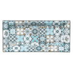 Casa si Gradina - Bucatarie si vesela - Ustensile bucatarie - Tavi servire - Platou Decorativ din Plastic Dreptunghiular Tiles Albastru 36x17x2.5cm ABYZ - Infinity.ro