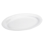 Casa si Gradina - Bucatarie si vesela - Vesela si tacamuri - Platouri de bucatarie - Platou Oval de Plastic Alb 40x27.5x3cm, Intins, ABYZ - Infinity.ro