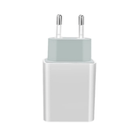 Laptop, Telefoane si Tablete - Telefoane mobile si accesorii - Accesorii Telefoane - Incarcatoare telefoane - Incarcator retea PD 18W, 2 iesiri USB-C si USB A alb gri - Infinity.ro