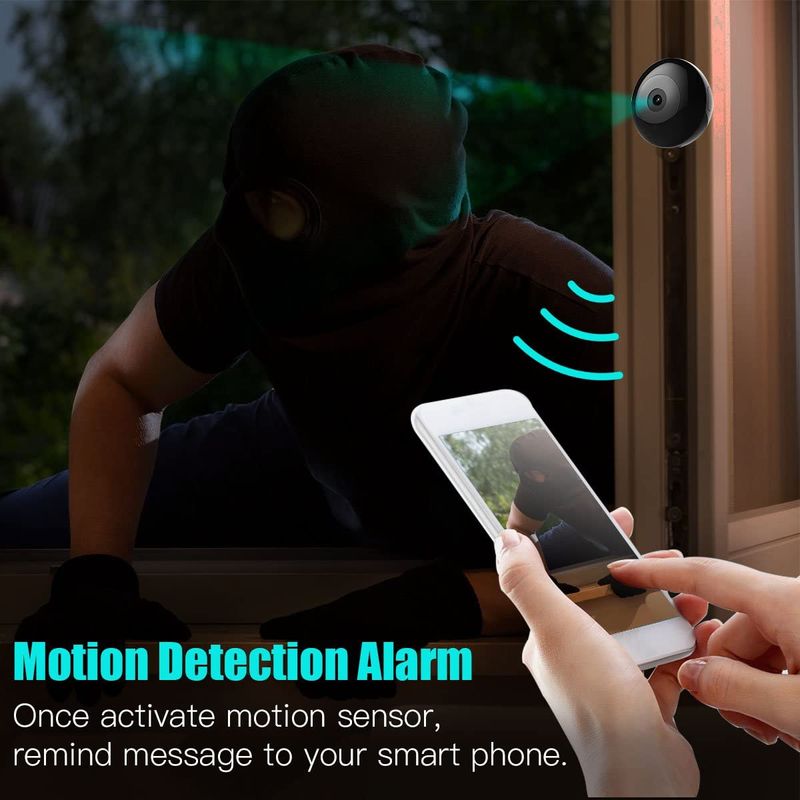 Laptop, Telefoane si Tablete - Wearables si gadgeturi - Gadgeturi - Dispozitive spionaj - Mini camera ascunsa cu microfon, WiFi, HD, night vision, unghi 90° - C2 - Infinity.ro