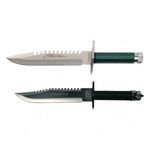 Casa si Gradina - Bucatarie si vesela - Vesela si tacamuri - Cutite si seturi de cutite - Set doua cutite de vanatoare First Blood, IdeallStore®, Otel inoxidabil, Teaca inclusa - Infinity.ro