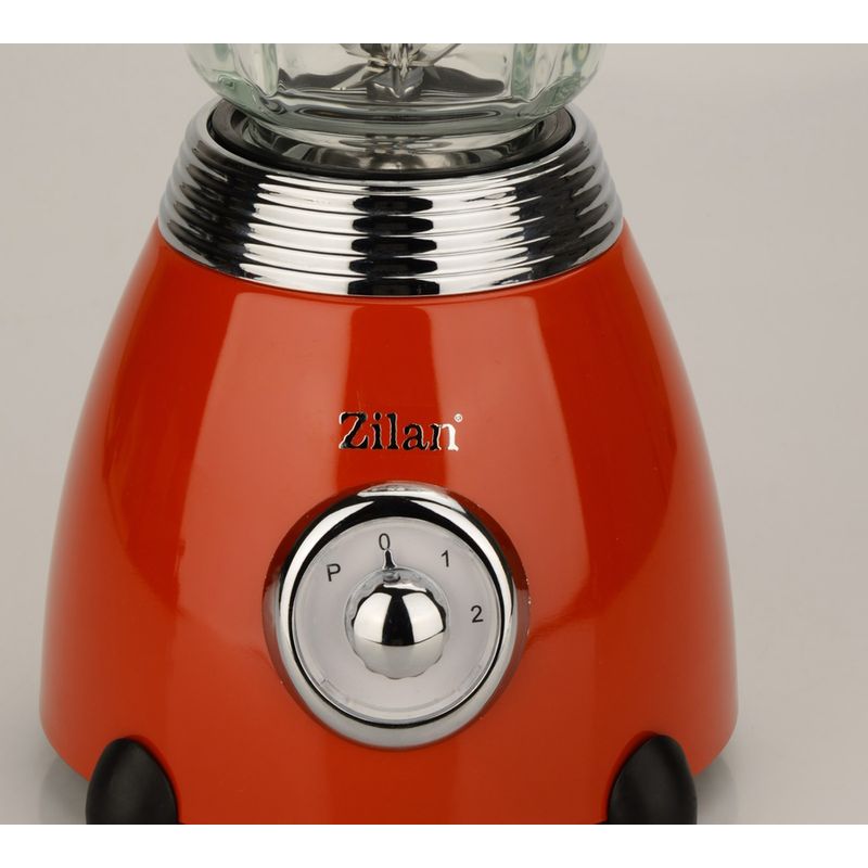 Electronice si Electrocasnice - Electrocasnice bucatarie - Mixere, tocatoare & roboti de bucatarie - Blendere si mini tocatoare - Blender RETRO Zilan ZLN7075 Rosu, capacitate 1.5 L, putere 500W, lame din otel - Infinity.ro