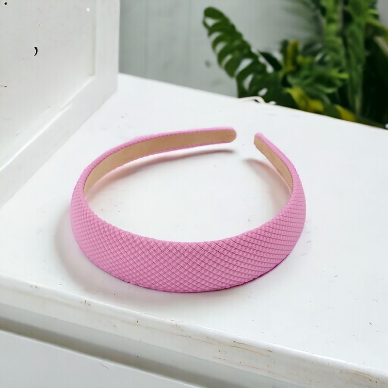 Fashion, accesorii si bijuterii - Femei - Accesorii femei - Accesorii pentru par femei - Cordeluta pentru par Crisalida, latime 2 cm, Roz - Infinity.ro