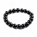 Fashion, accesorii si bijuterii - Femei - Bijuterii femei - Bratari femei - Bratara elastica din perle de sticla Crisalida, lungime 21 cm, Negru - Infinity.ro