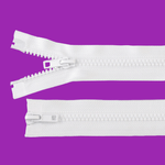 Casa si Gradina - Decoratiuni - DIY - Articole mercerie - Fermoar plastic detasabil Crisalida, 2 cursoare, lungime 65 cm, Alb - Infinity.ro
