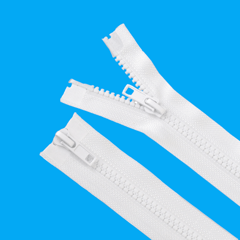 Casa si Gradina - Decoratiuni - DIY - Articole mercerie - Fermoar plastic detasabil Crisalida, 2 cursoare, lungime 65 cm, Alb - Infinity.ro