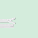 Casa si Gradina - Decoratiuni - DIY - Articole mercerie - Fermoar plastic detasabil Crisalida, 2 cursoare, lungime 65 cm, Alb - Infinity.ro