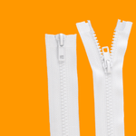 Casa si Gradina - Decoratiuni - DIY - Articole mercerie - Fermoar plastic detasabil Crisalida, 2 cursoare, lungime 65 cm, Alb - Infinity.ro