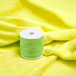 Casa si Gradina - Decoratiuni - DIY - Articole mercerie - Snur din bumbac cerat Crisalida, diametru 1 mm, lungime 20 m, Verde lime - Infinity.ro