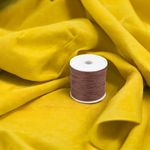 Casa si Gradina - Decoratiuni - DIY - Articole mercerie - Snur din bumbac cerat Crisalida, diametru 1 mm, lungime 20 m, Maro - Infinity.ro