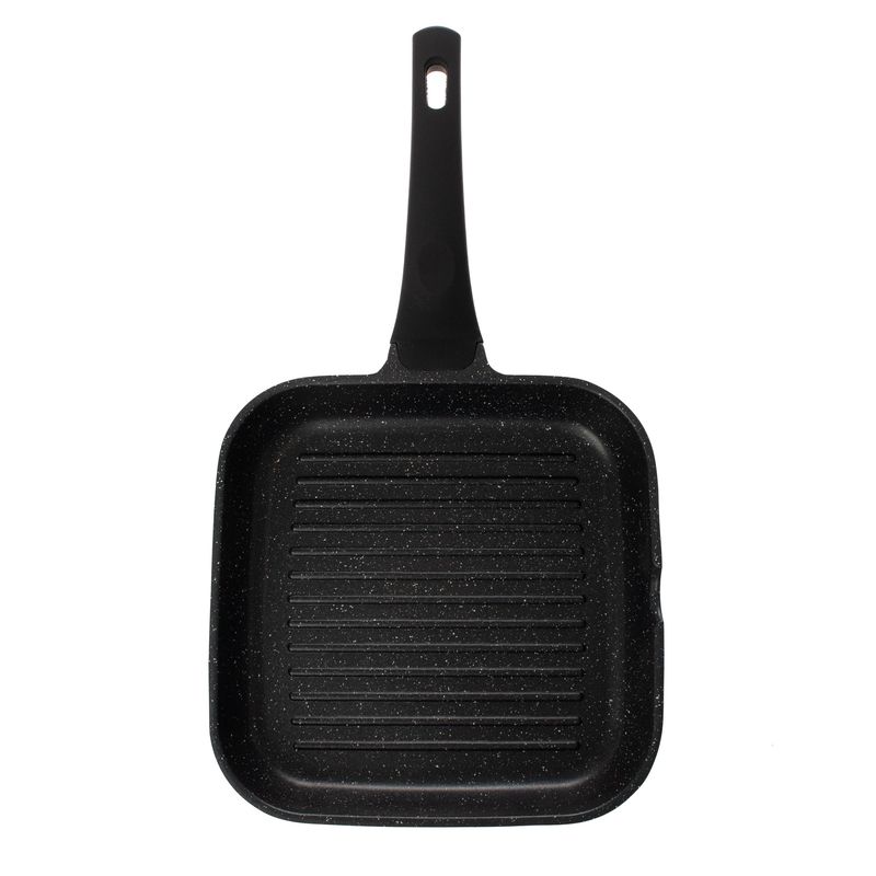 Casa si Gradina - Bucatarie si vesela - Vase pentru gatit - Tigai si seturi - Tigaie Grill, Aluminiu turnat, 24 cm - Infinity.ro