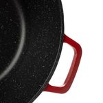 Casa si Gradina - Bucatarie si vesela - Vase pentru gatit - Oale si cratite - Oala universala din aluminiu turnat cu capac, visinie, 6.3L, 28 cm - Infinity.ro