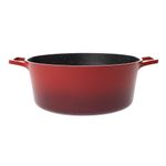 Casa si Gradina - Bucatarie si vesela - Vase pentru gatit - Oale si cratite - Oala universala din aluminiu turnat cu capac, visinie, 6.3L, 28 cm - Infinity.ro