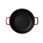 Casa si Gradina - Bucatarie si vesela - Vase pentru gatit - Oale si cratite - Oala universala din aluminiu turnat cu capac, visinie, 6.3L, 28 cm - Infinity.ro