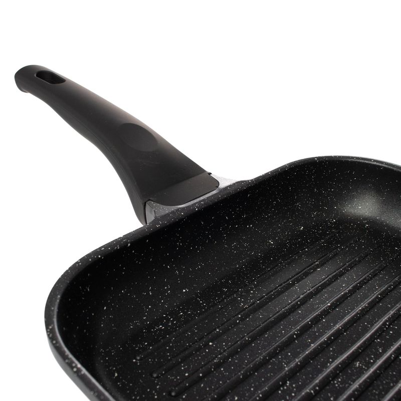 Casa si Gradina - Bucatarie si vesela - Vase pentru gatit - Tigai si seturi - Tigaie Grill, Aluminiu turnat, 24 cm - Infinity.ro