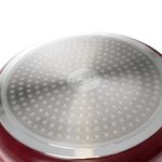 Casa si Gradina - Bucatarie si vesela - Vase pentru gatit - Oale si cratite - Oala universala din aluminiu turnat cu capac, visinie, 6.3L, 28 cm - Infinity.ro