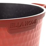 Casa si Gradina - Bucatarie si vesela - Vase pentru gatit - Oale si cratite - Oala din aluminiu turnat cu capac, Ella Home, visinie, 6.3L, 28 cm - Infinity.ro
