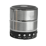 TV, Audio-Video si Foto - Portabile audio - Boxe portabile - Mini boxa portabila, Corp metalic, Bluetooth, Miscro-SD, Radio, Aux, Culoare Argintiu - Infinity.ro