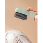 Electronice si Electrocasnice - Ingrijirea locuintei - Accesorii aparate pentru ingrijirea locuintei - Perie multifunctionala de curatare, cu recipient detergent, Verde/Portocaliu ABYZ® - Infinity.ro