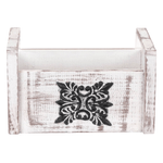 Casa si Gradina - Decoratiuni - Obiecte decorative - Accesorii decorative - Ladita Decorativa din Lemn Alba Vintage 26x18x15.5cm ABYZ - Infinity.ro