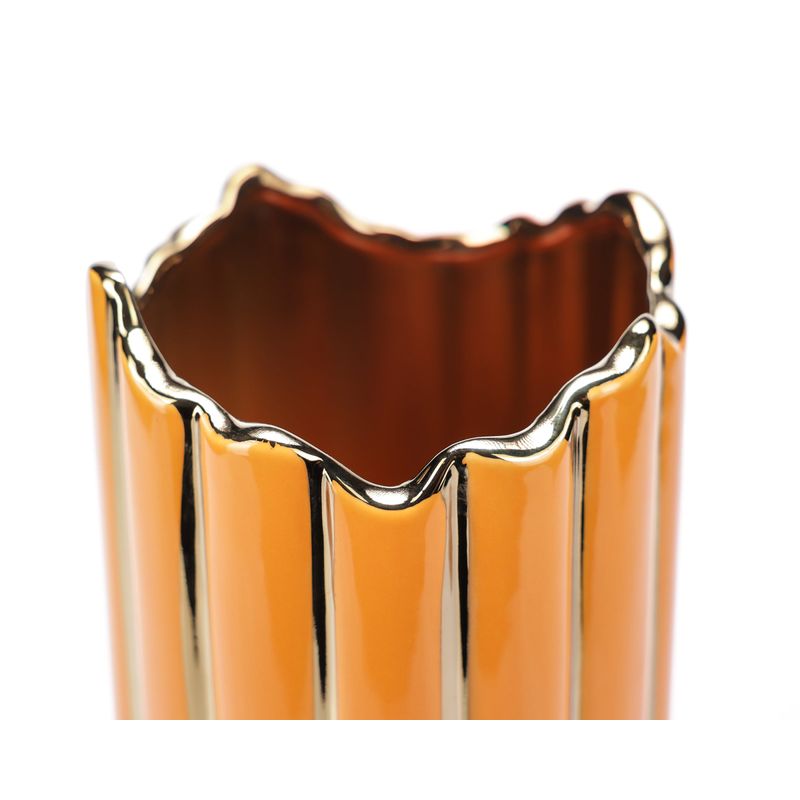 Casa si Gradina - Decoratiuni - Obiecte decorative - Vaze si boluri decorative - Vaza decorativa "Spark orange" - Infinity.ro