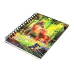 Carti si Birotica - Papetarie - Agende si calendare - Agende si carnete - Carnetel zoo cu spirala 3D Deer at Dawn - Infinity.ro