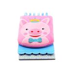 Carti si Birotica - Papetarie - Agende si calendare - Agende si carnete - Carnetel roz/ bleu 3D Purcelus 120 pagini - Infinity.ro