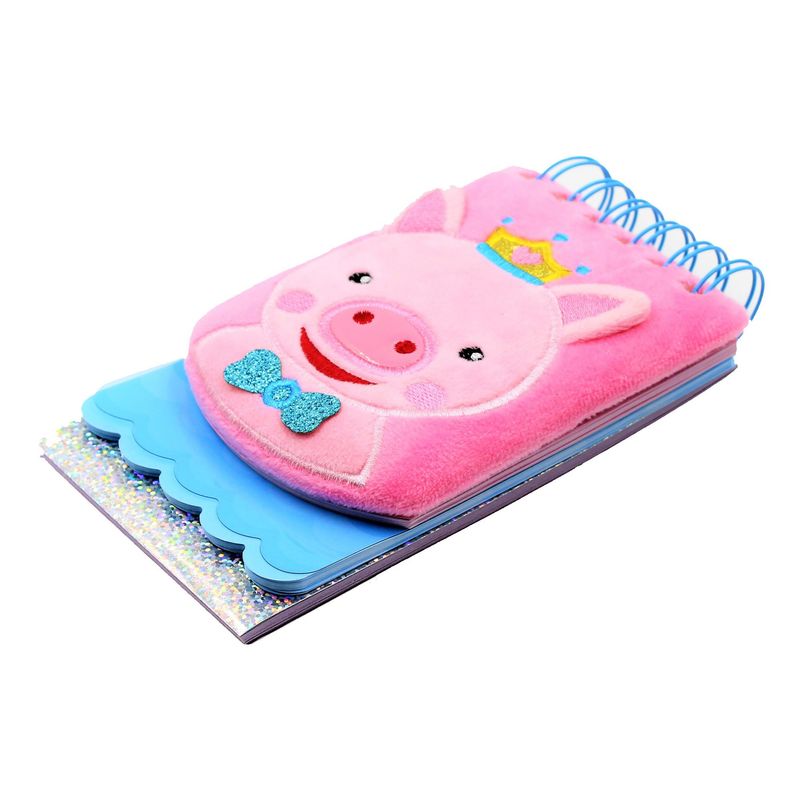 Carti si Birotica - Papetarie - Agende si calendare - Agende si carnete - Carnetel roz/ bleu 3D Purcelus 120 pagini - Infinity.ro