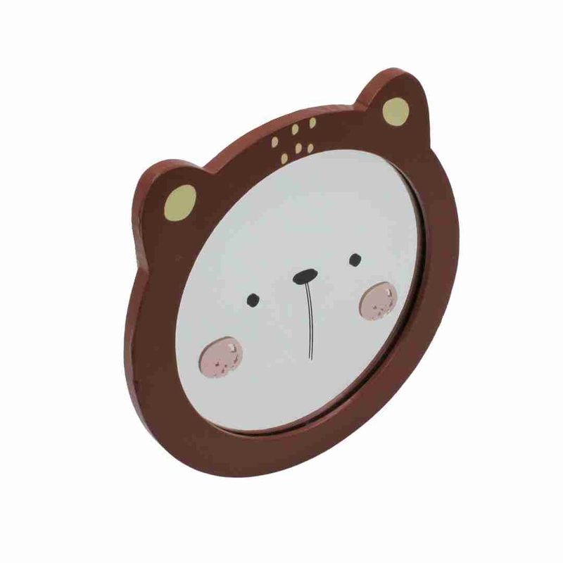 Casa si Gradina - Mobilier - Mobilier copii - Mobilier camera copiilor - Oglinda rotunda animalut 16x16 cm urs - Infinity.ro