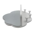 Casa si Gradina - Mobilier - Mobilier copii - Mobilier camera copiilor - Cuier cu oglinda MDF alb 39x28cm - Infinity.ro