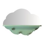 Casa si Gradina - Mobilier - Mobilier copii - Mobilier camera copiilor - Cuier cu oglinda MDF verde 39x28cm - Infinity.ro