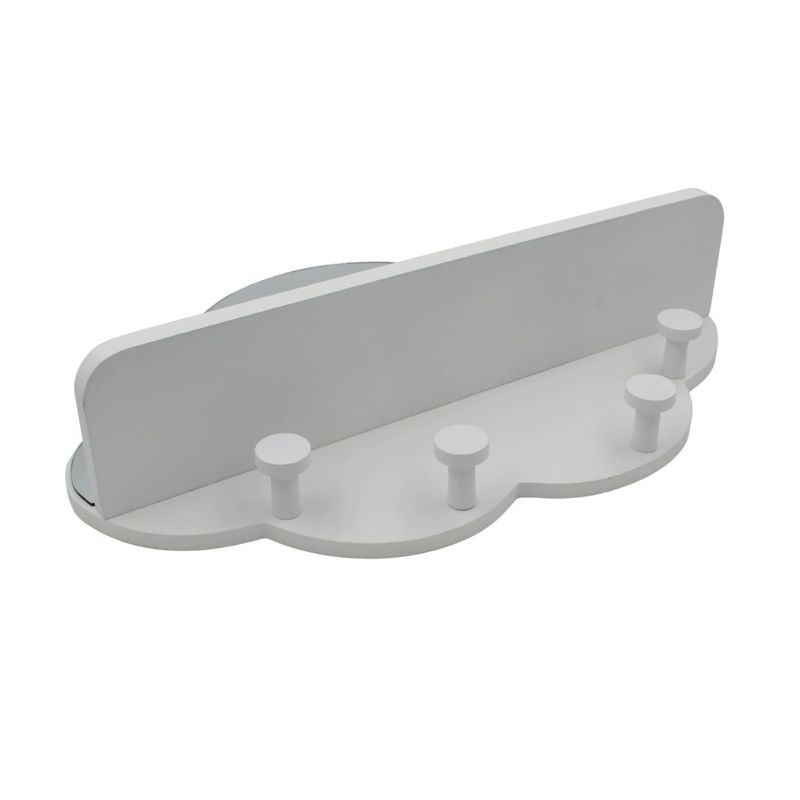 Casa si Gradina - Mobilier - Mobilier copii - Mobilier camera copiilor - Cuier cu oglinda MDF alb 39x28cm - Infinity.ro