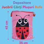 Casa si Gradina - Mobilier - Organizare si depozitare - Cutii depozitare - Cos depozitare multifunctional model buburuza 45 cm - Infinity.ro