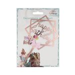 Casa si Gradina - Decoratiuni - Decoratiuni petrecere - Accesorii pentru petrecere - Cake Topper tort mesaj rose Happy Birthday - Infinity.ro