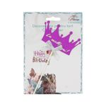 Casa si Gradina - Decoratiuni - Decoratiuni petrecere - Accesorii pentru petrecere - Cake Topper tort model coroana mov - Infinity.ro