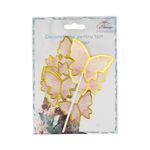 Casa si Gradina - Decoratiuni - Decoratiuni petrecere - Accesorii pentru petrecere - Cake Topper tort model fluturasi roz - Infinity.ro