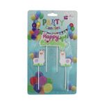 Casa si Gradina - Decoratiuni - Decoratiuni petrecere - Accesorii pentru petrecere - Set 3 lumanari party alpaca alb - Infinity.ro