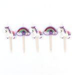 Casa si Gradina - Decoratiuni - Decoratiuni petrecere - Accesorii pentru petrecere - Set 5 lumanari unicorn roz curcubeu - Infinity.ro