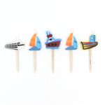 Casa si Gradina - Decoratiuni - Decoratiuni petrecere - Accesorii pentru petrecere - Set 5 lumanari party vaporase multicolore - Infinity.ro